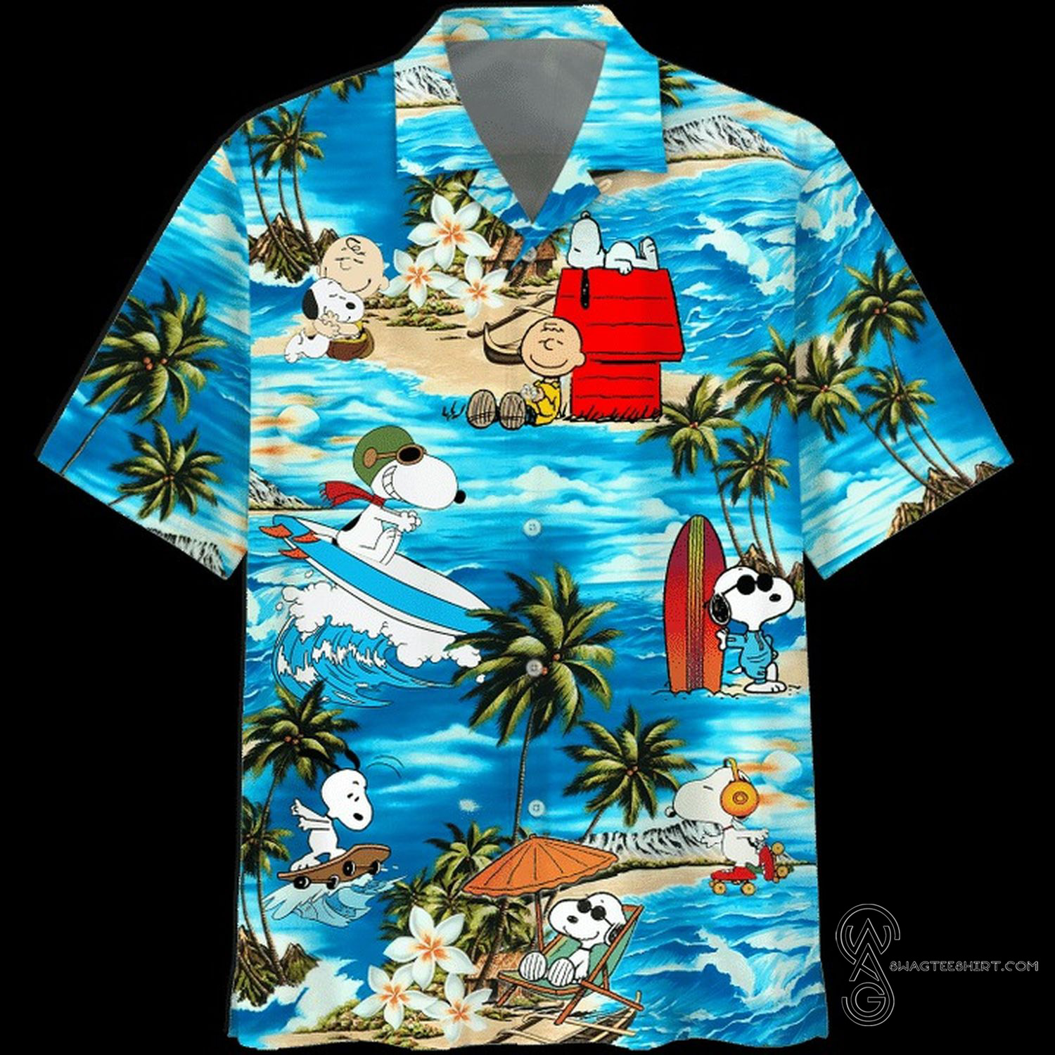 [Top Trending] Snoopy Summer Time Casual Summer Beach Full Printing Hawaiian Shirt